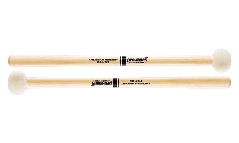 ProMark Bass Drum Mallets - Performer Series - Extra Dense Felt Head - Ideal for 20-22 inch Bass Drums - American Hickory Handles - Comfort Flare Grip - Exceptional Balance, Sound Projection - 1 Pair - Image 1